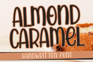 Almond Caramel Font for Handmade Creations