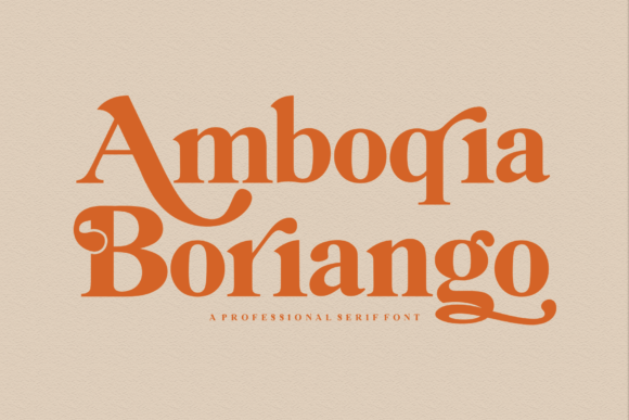 Amboqia Boriango Serif Font Review
