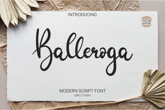 Balleroga: A Script Handwritten Font for Editorial Magic