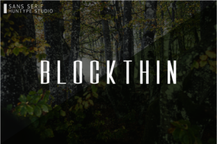Blockthin: A Modern Sans Serif Font for Digital Branding