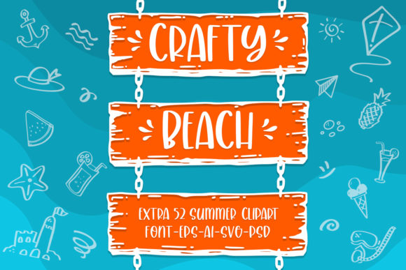 Crafty Beach Font for Summer Crafting and Branding