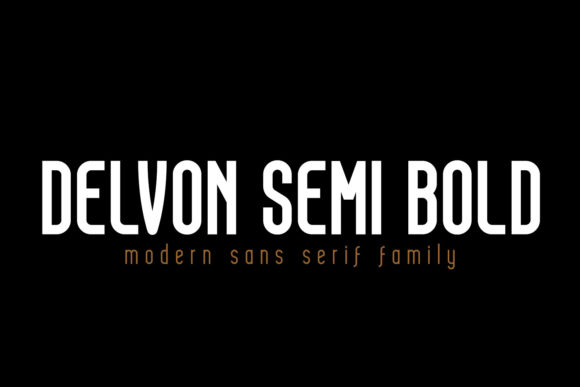 Delvon Semi Bold: A Sweet Sans Serif Font for Creative Projects