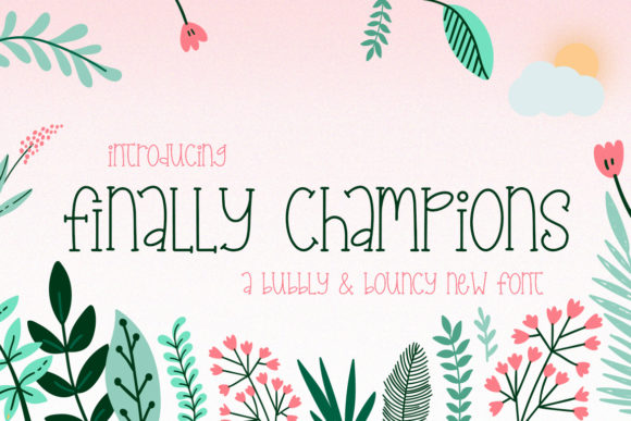 Finally Champions: A Quirky Serif Font for Creative Projects