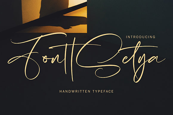 FonttSetya: A Flowing Handwritten Font for Craft Projects