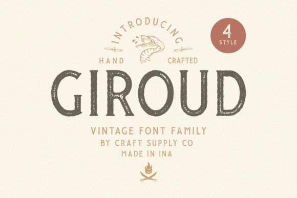 Giroud: A Vintage Serif Font for Timeless Editorial Design