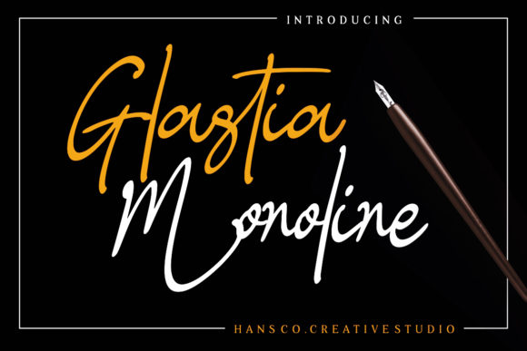 Glastia Monoline Font for Authentic Campaign Design