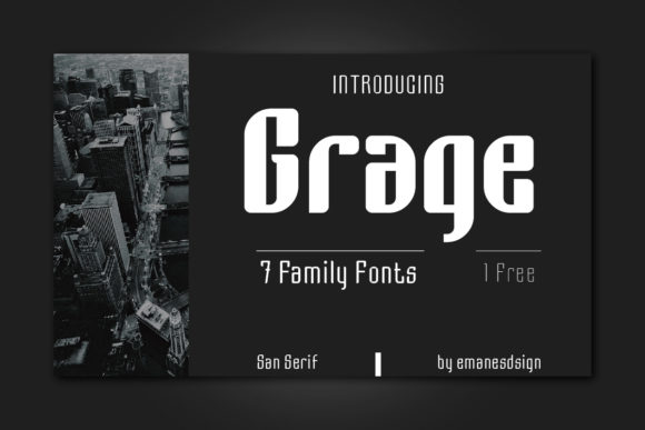 Grage: A Bold Sans Serif Font for Dynamic Campaigns