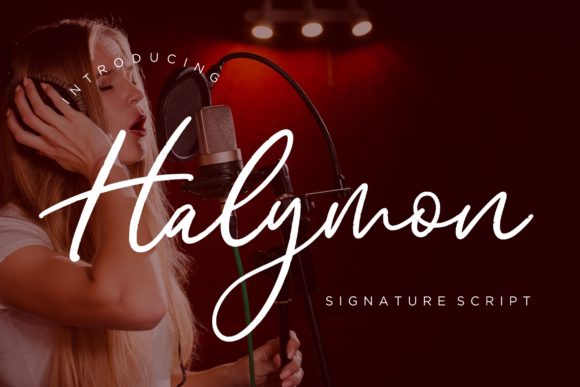 Halymon: A Handwritten Font with a Positive Vibe for Creative Projects