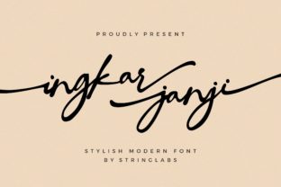 Ingkar Janji: The Elegant Script Font for Impactful Campaigns