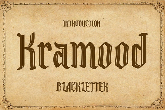 Kramood: A Blackletter Font for Timeless Editorial Design