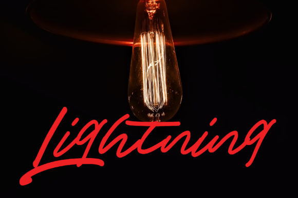 Lightning: A Casual Script Font for Editorial Creativity