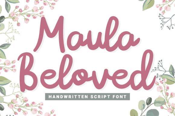 Maula Beloved: A Sweet Script Font for Creative Projects