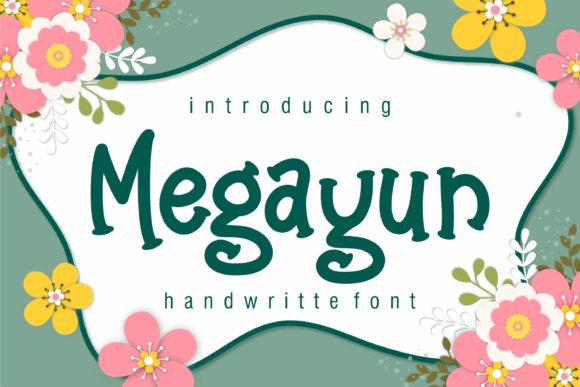 Megayun: A Handwritten Font for Creative Web Design