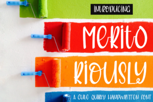 Meritoriously: A Handwritten Font That Elevates Your Creative Projects