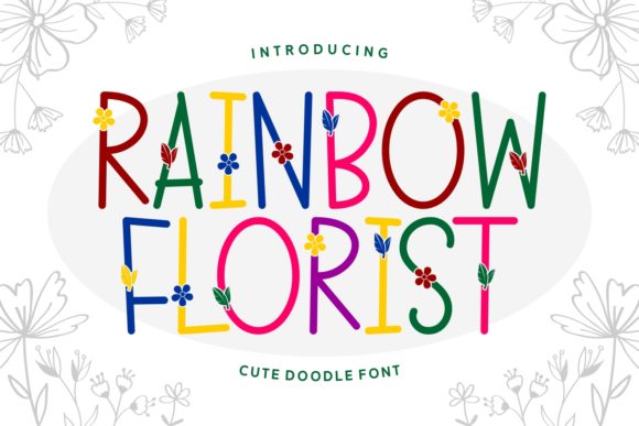 Rainbow Florist Font: A Vibrant Script Handwritten Choice