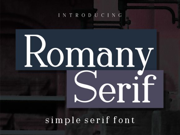 Romany Serif: A Minimalist Typeface for Modern Branding