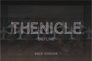 Thenicle Outline Bold for Professional Branding and Design