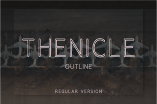 Thenicle Outline Regular for Modern Web Typography