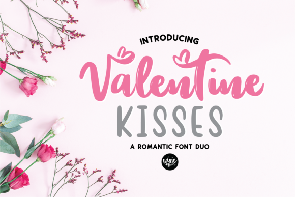Valentine Kisses: A Handwritten Font for Business Branding