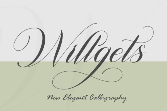 Willgets: A Handwritten Font for Elegant Web Design